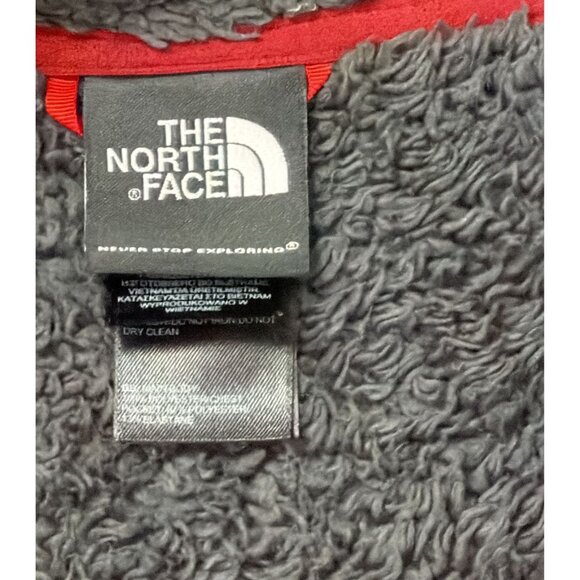 The North Face Chimborazo Fleece Jacket Men's Medium Red Sherpa Lined Full Zip - Picture 3 of 4